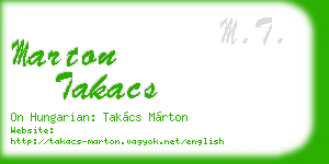 marton takacs business card